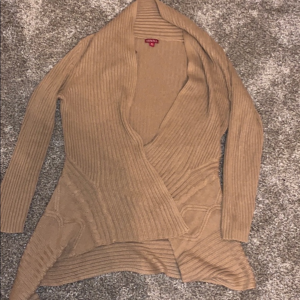 brown merona cardigan
